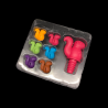 Set tapon de vino fucsia