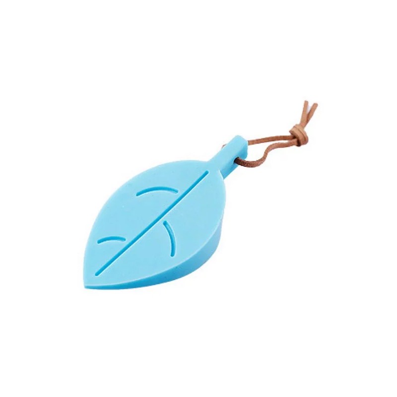 tope de puerta silicona hoja celeste
