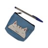 monedero gato celeste